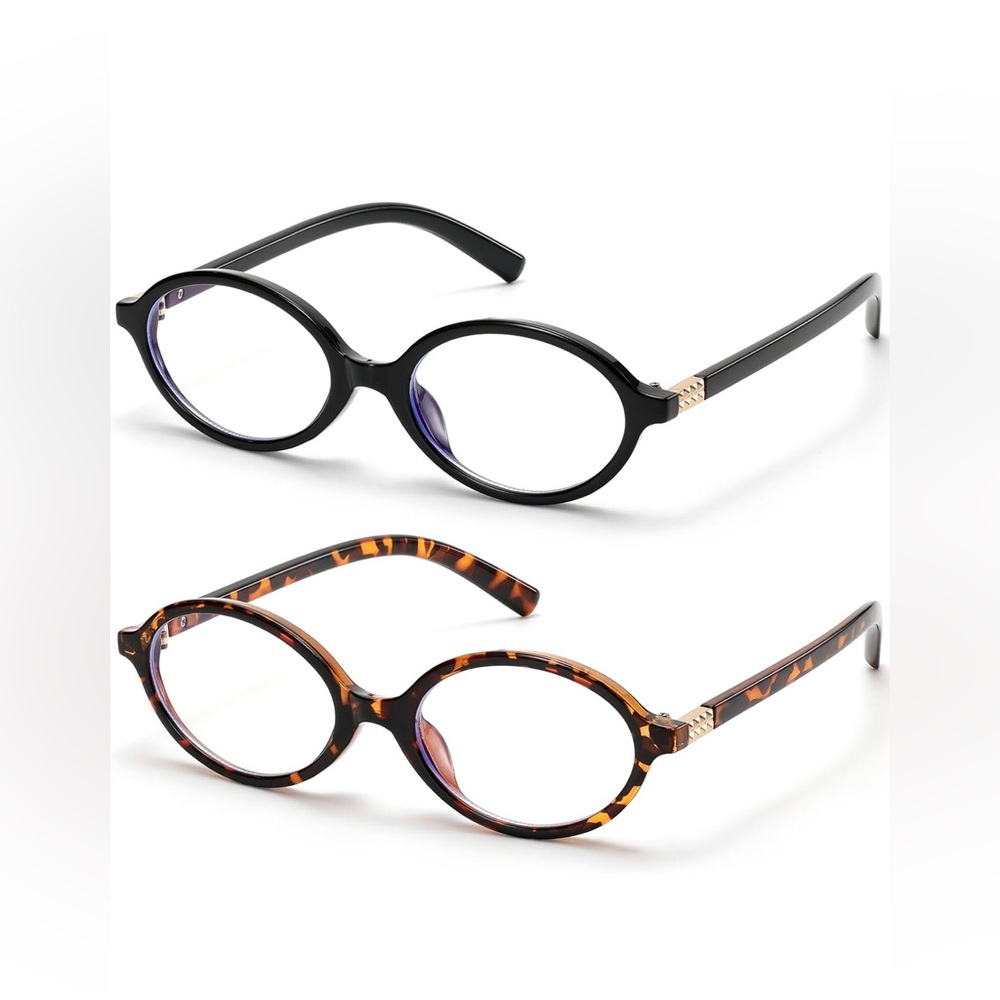 Retro Oval Blue Light Glasses